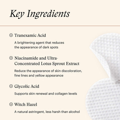 Side profile of SkinMedica sixty count brightening treatment pads packaging demonstrating secure twist cap