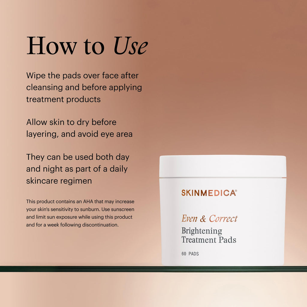 SkinMedica Even And Correct sixty count jar flat lay
