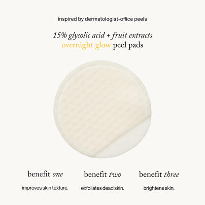 Goop Beauty GOOPGLOW overnight facial peel single treatment pad packet close up