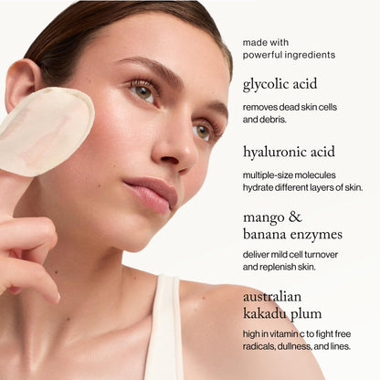 Goop Beauty 15 percent glycolic acid exfoliating pads 4 pack box packaging