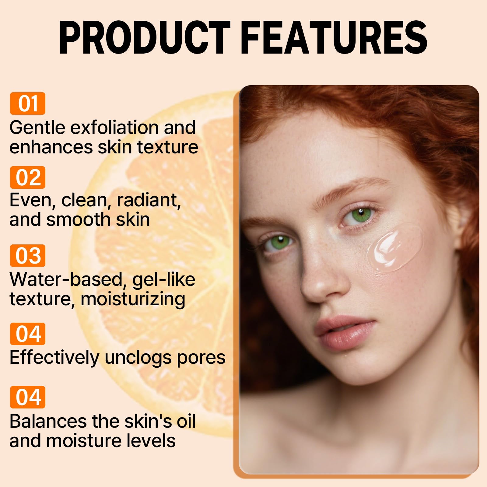Two tubes of Qixfyze orange enzyme scrub for face and body skin brightening