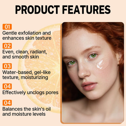 Two tubes of Qixfyze orange enzyme scrub for face and body skin brightening