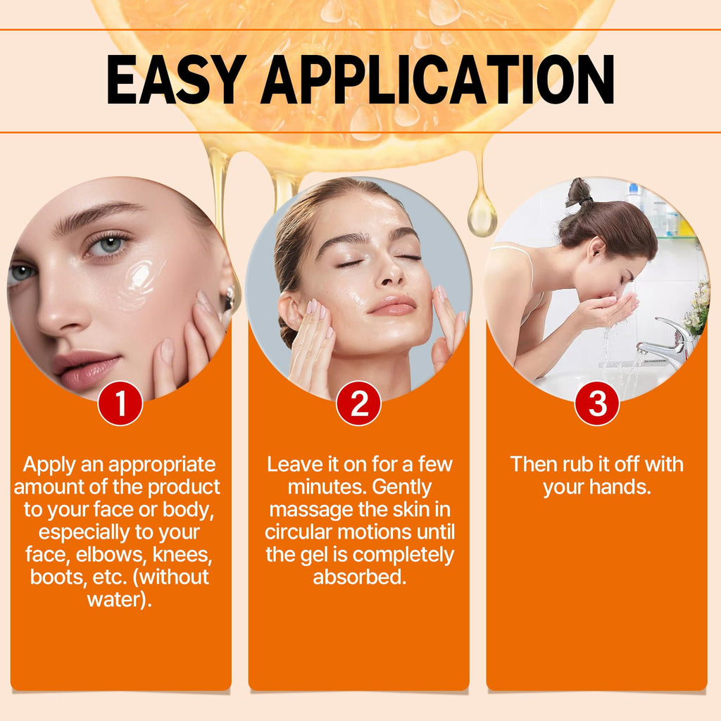 Qixfyze Orange Enzyme Exfoliating Gel lifestyle beauty shot