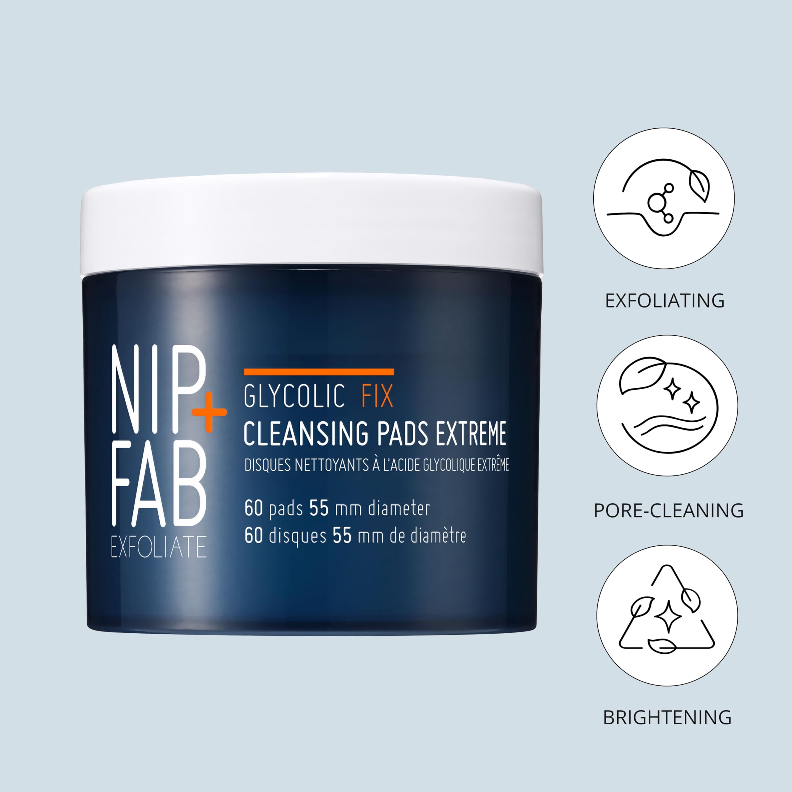 Pre-soaked Nip + Fab salicylic acid night pads for treating acne blemishes and texture