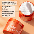StriVectin daily treatment pads jar open with texture view