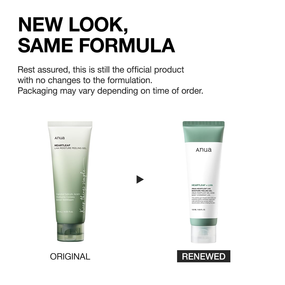 Anua gentle exfoliating gel texture showing natural cellulose particles.