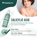 TreeActiv body acne mist lifestyle application on back and shoulders