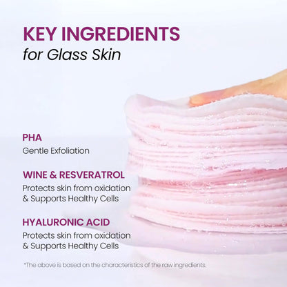 Three layer pure cotton gauze pad for dual texture skin exfoliation