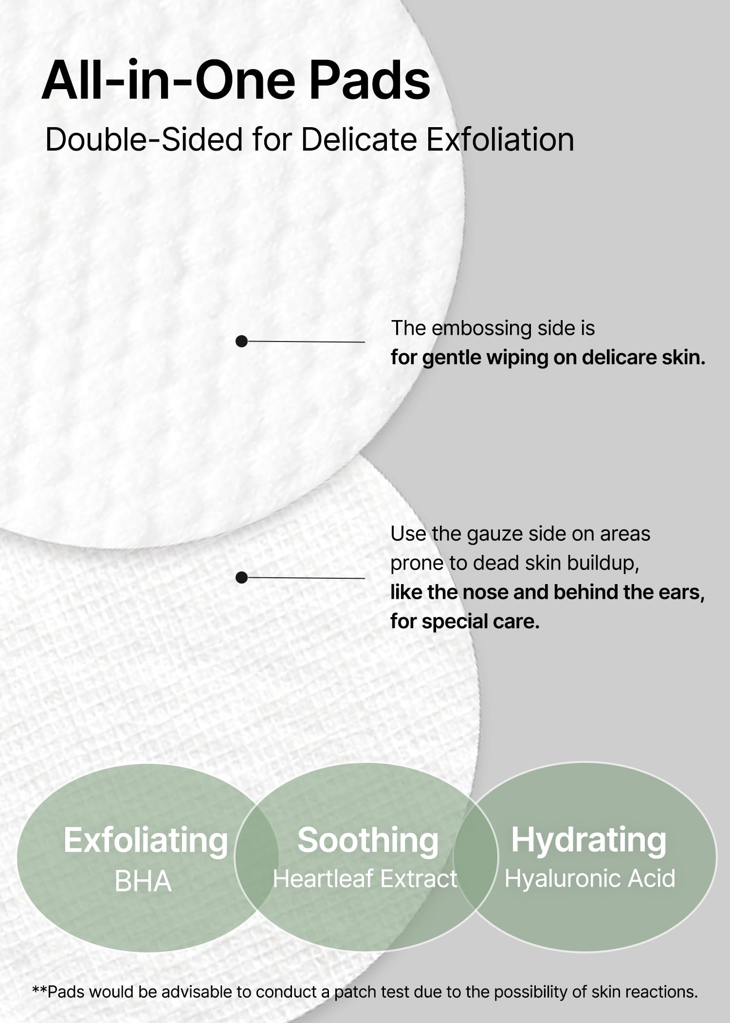 Open jar of Celimax Ji Woo Gae Heartleaf BHA Peeling Pads displaying the pre-soaked clarifying toner rounds.
