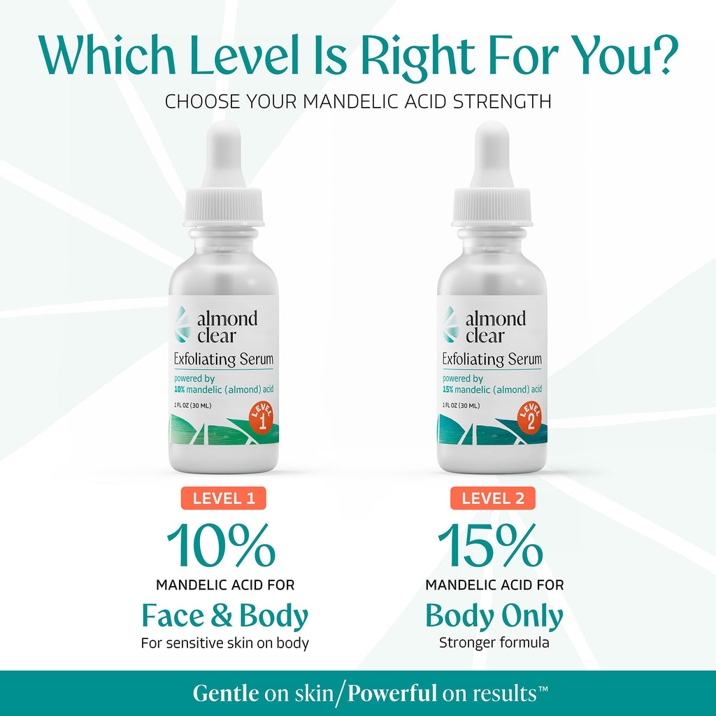 Almond Clear body serum fluid texture demonstration