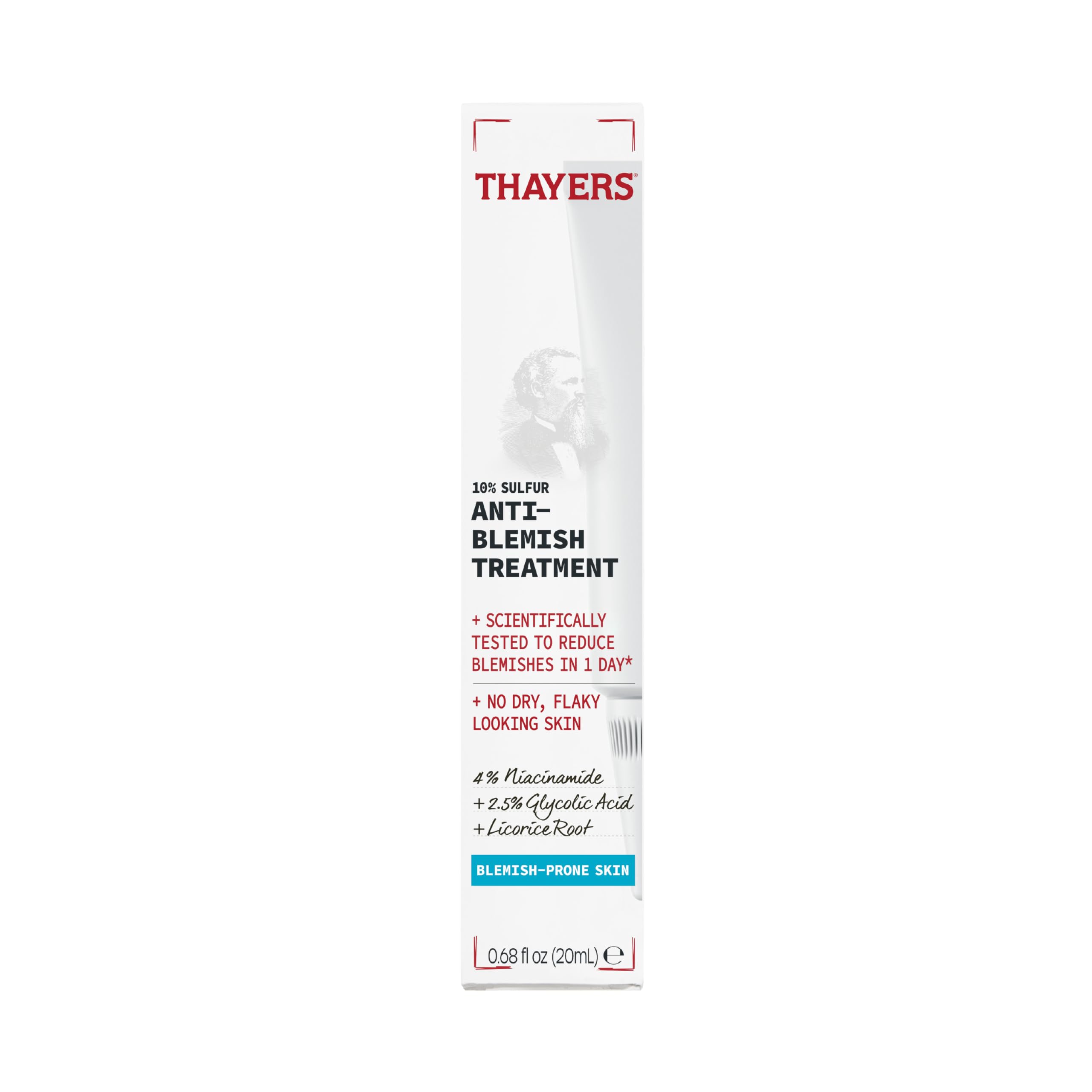 Thayers ten percent sulfur acne spot treatment packaging details