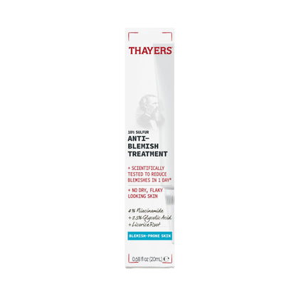 Thayers ten percent sulfur acne spot treatment packaging details