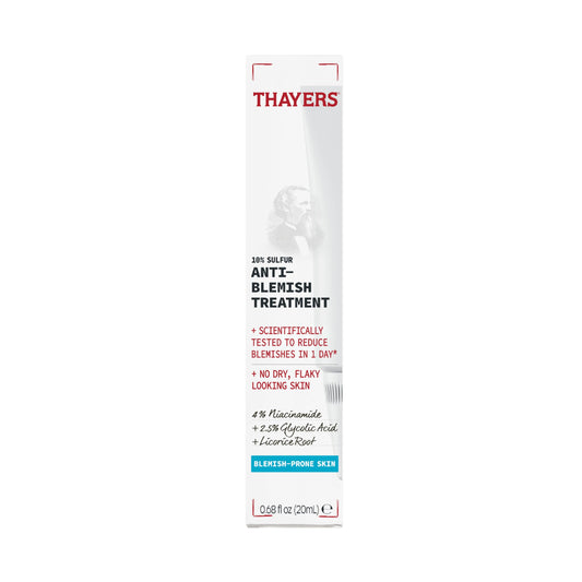 Thayers ten percent sulfur acne spot treatment packaging details