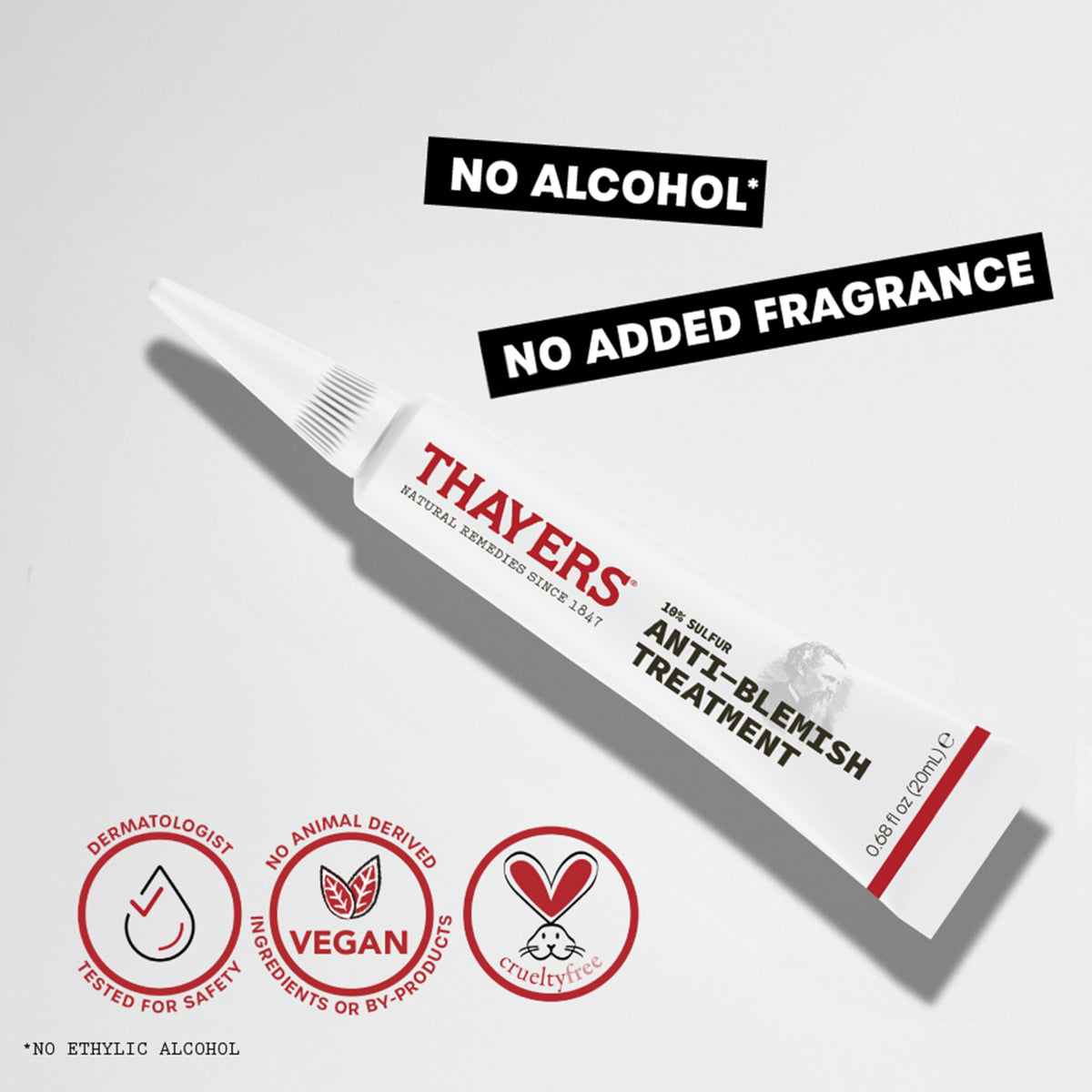 Thayers skincare product lifestyle application shot