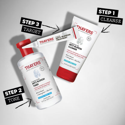 Thayers rapid acne treatment ingredients and usage guidelines label