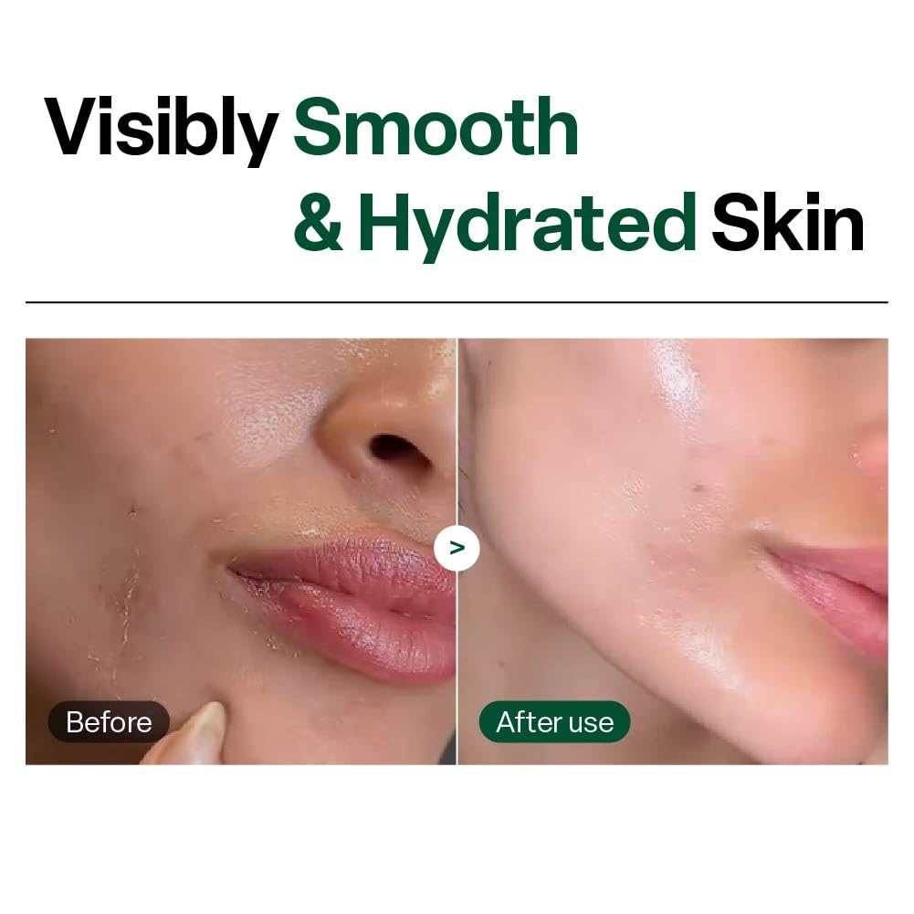 Hydrating facial exfoliator with hyaluronic acid and vitamin C benefits