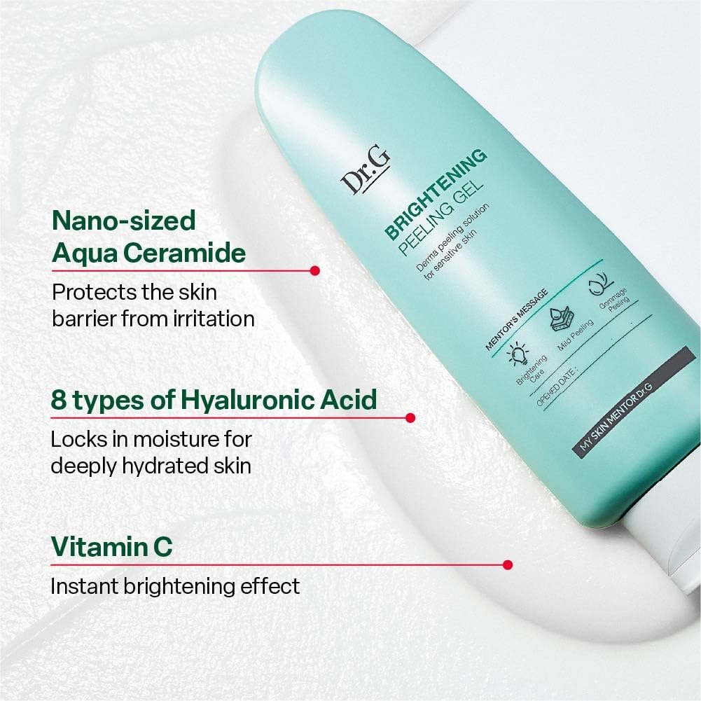 Low irritation skin smoothing peeling gel application on face