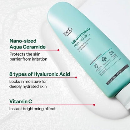 Low irritation skin smoothing peeling gel application on face