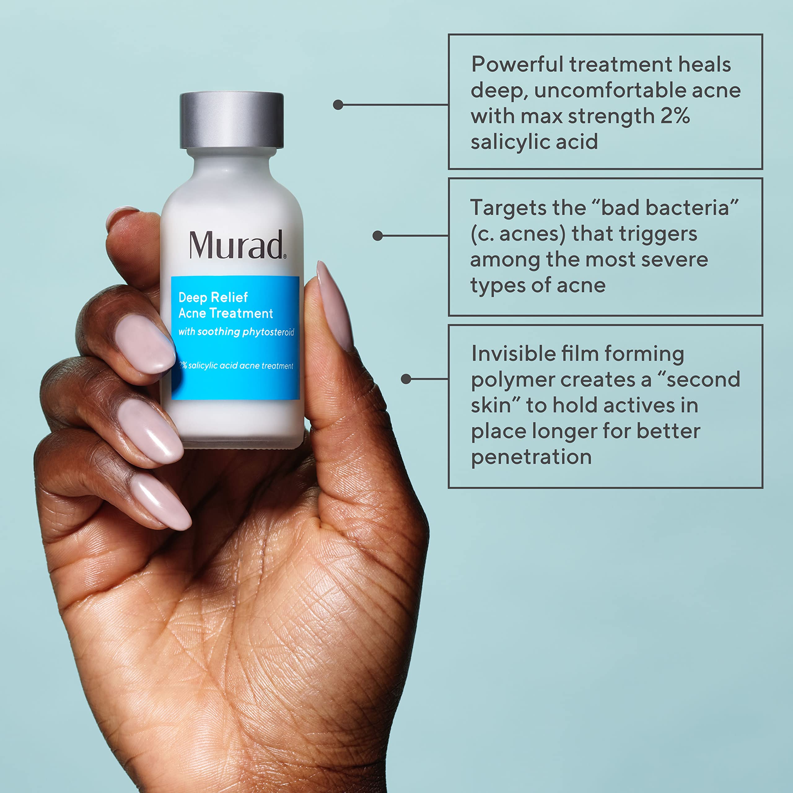 Murad Deep Relief Acne Treatment liquid spot serum texture for clearing stubborn acne