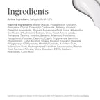 Back label of Murad acne treatment highlighting directions and safety