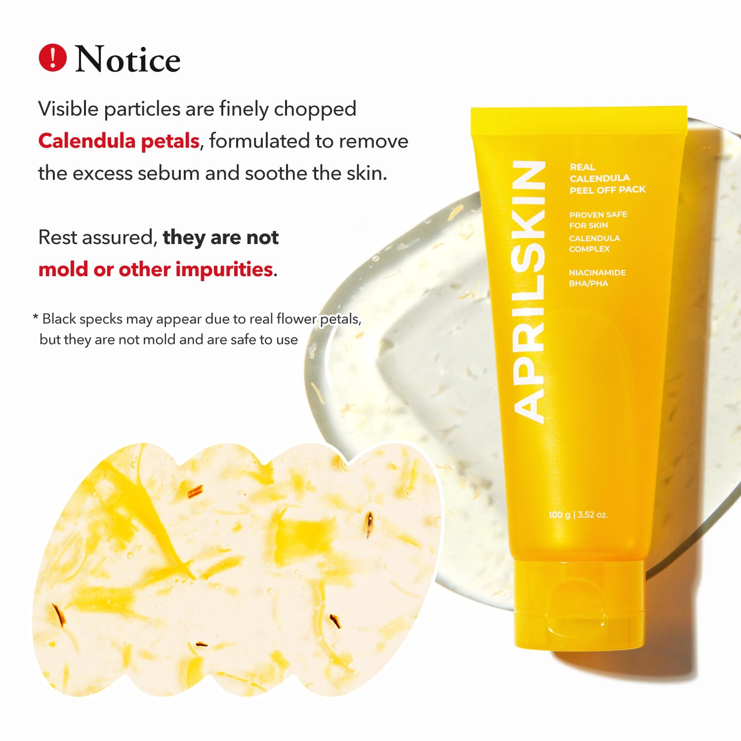 Gentle PHA and BHA exfoliating face mask for blackhead removal