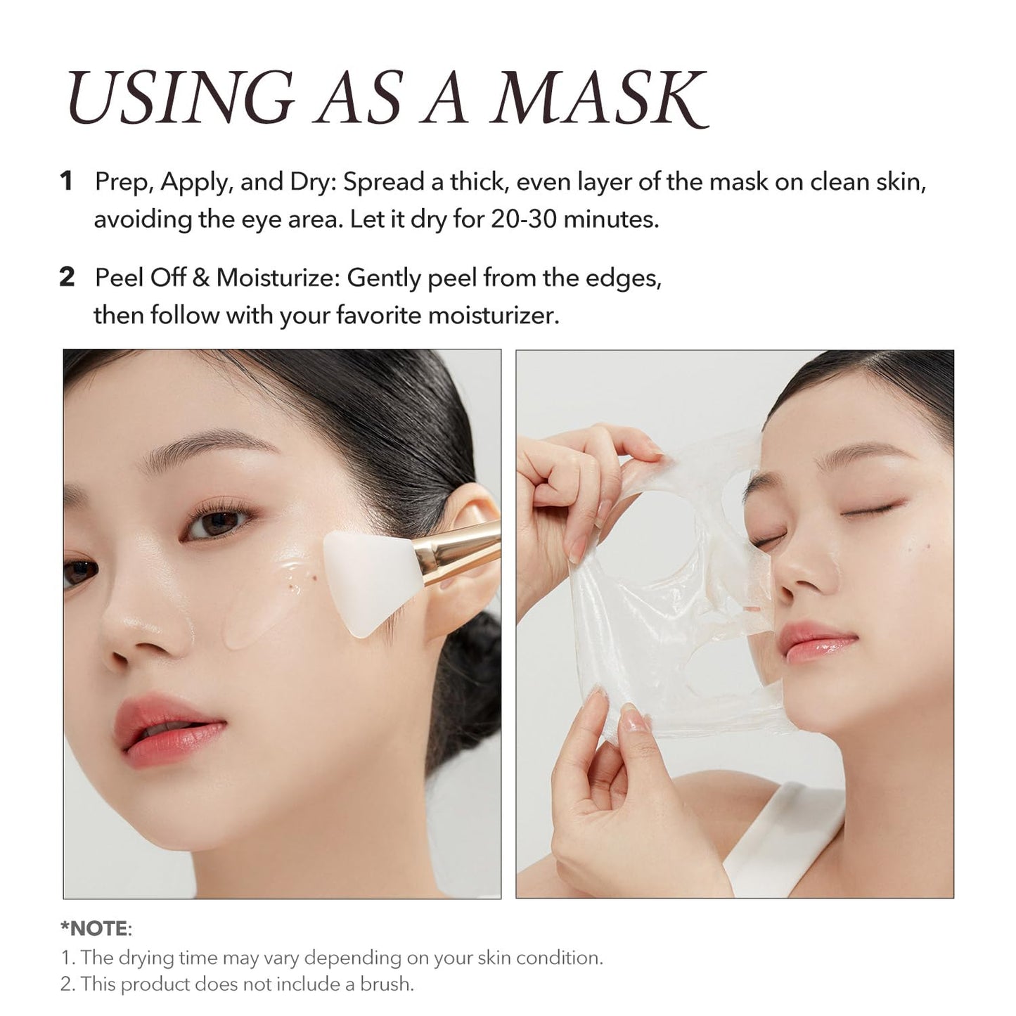 Deep cleansing Korean facial peel mask for minimizing pores