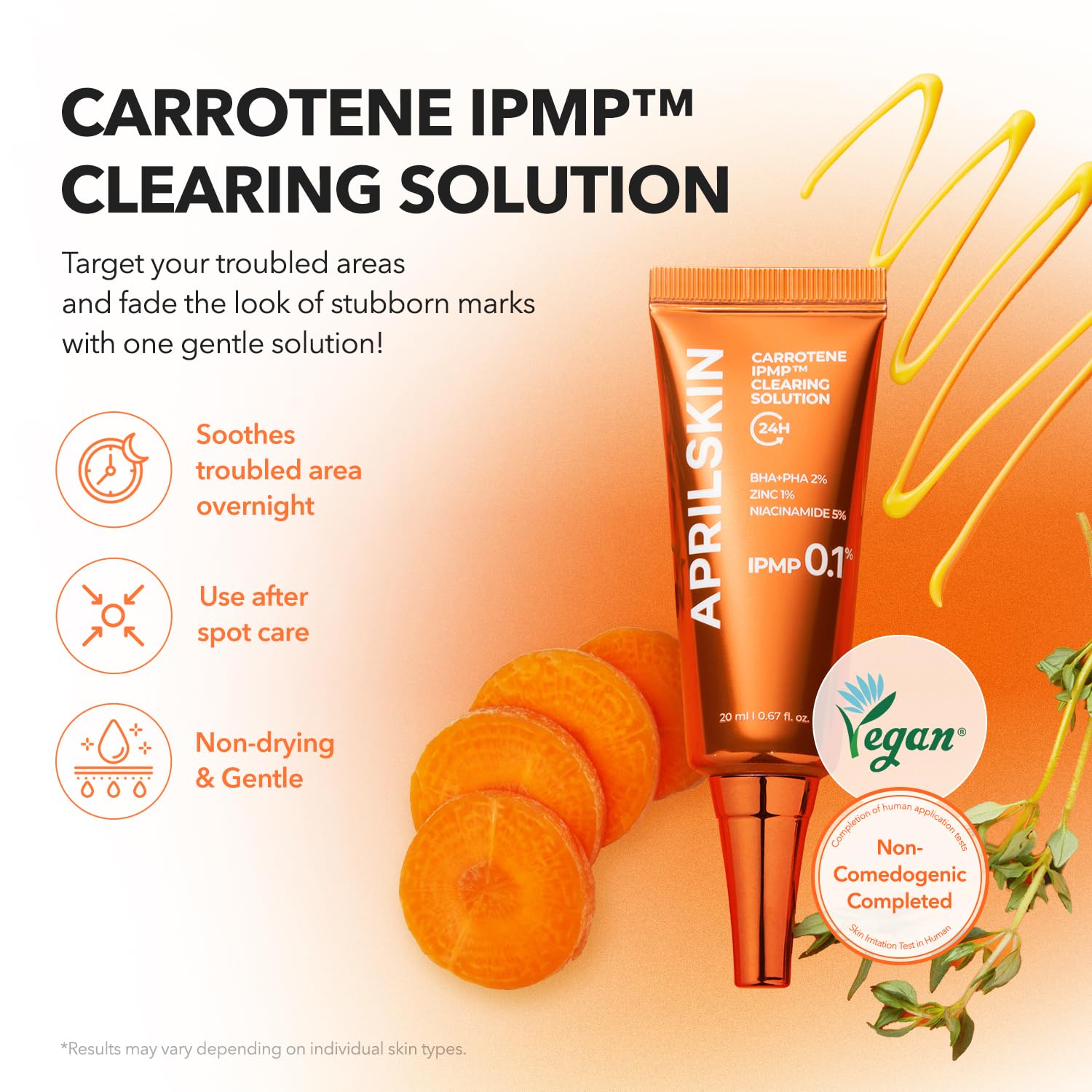 Authentic APRILSKIN Korean skincare spot treatment for pimples and zits