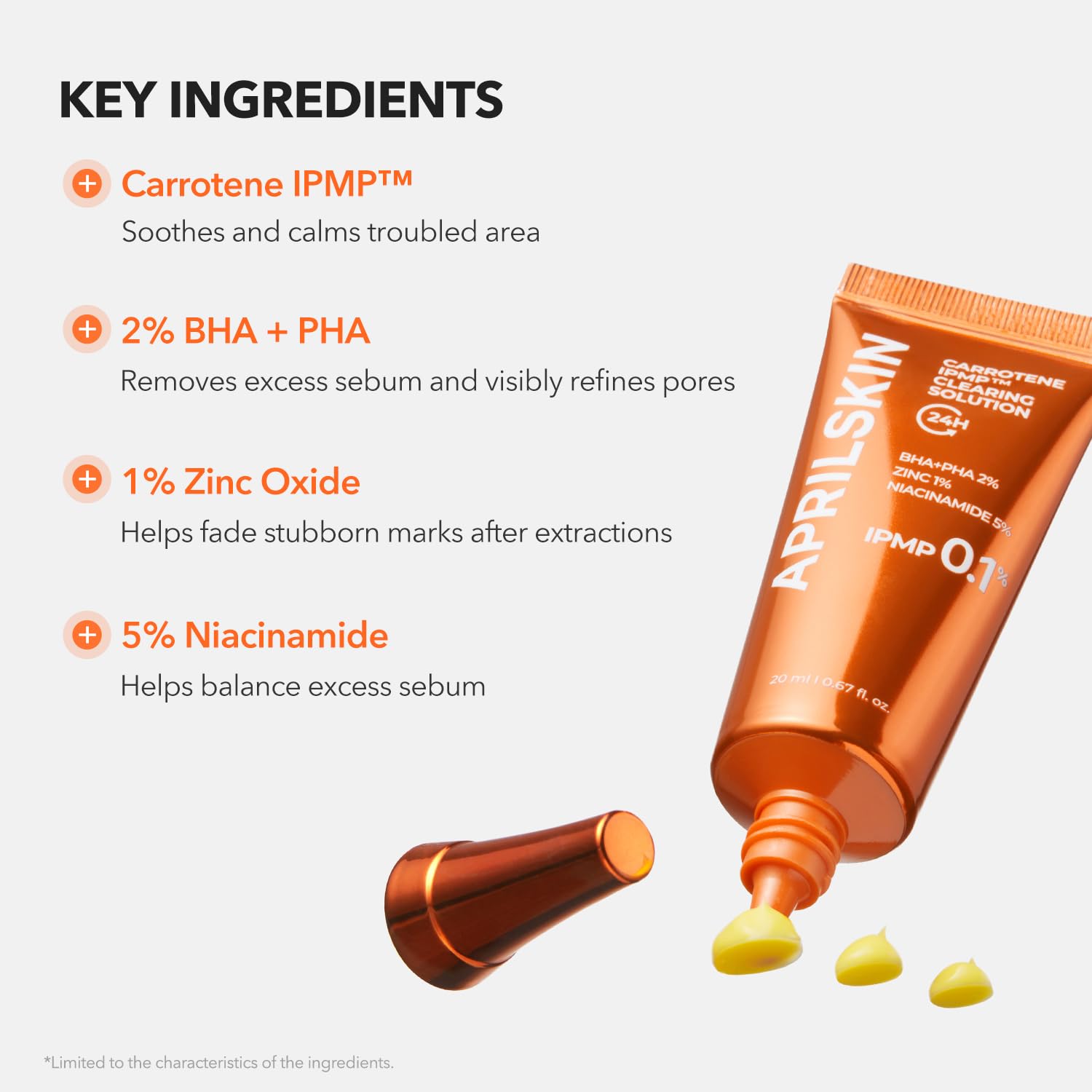Vegan and cruelty free acne clearing solution by APRILSKIN