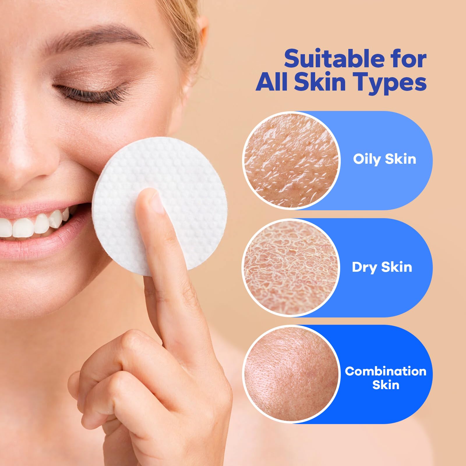 SilkyShark pore minimizing and blemish clearing exfoliating face pads imported from USA.