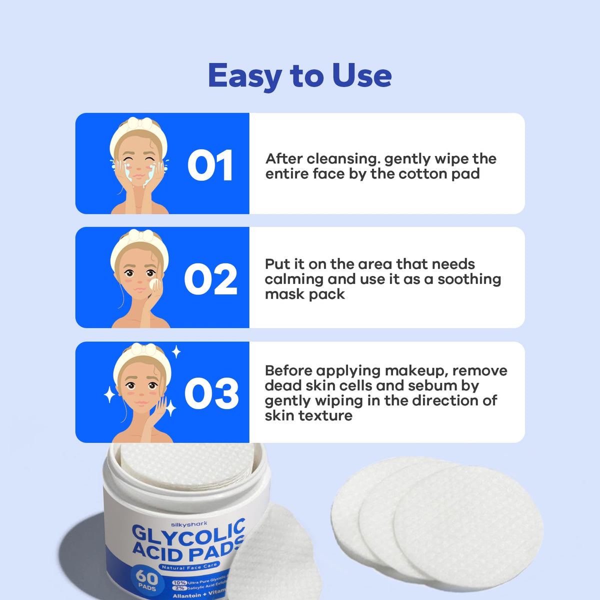 SilkyShark skincare product container lifestyle angle