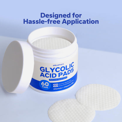 SilkyShark premium dual acid exfoliating treatment pads lifestyle setup for evening skincare routine.