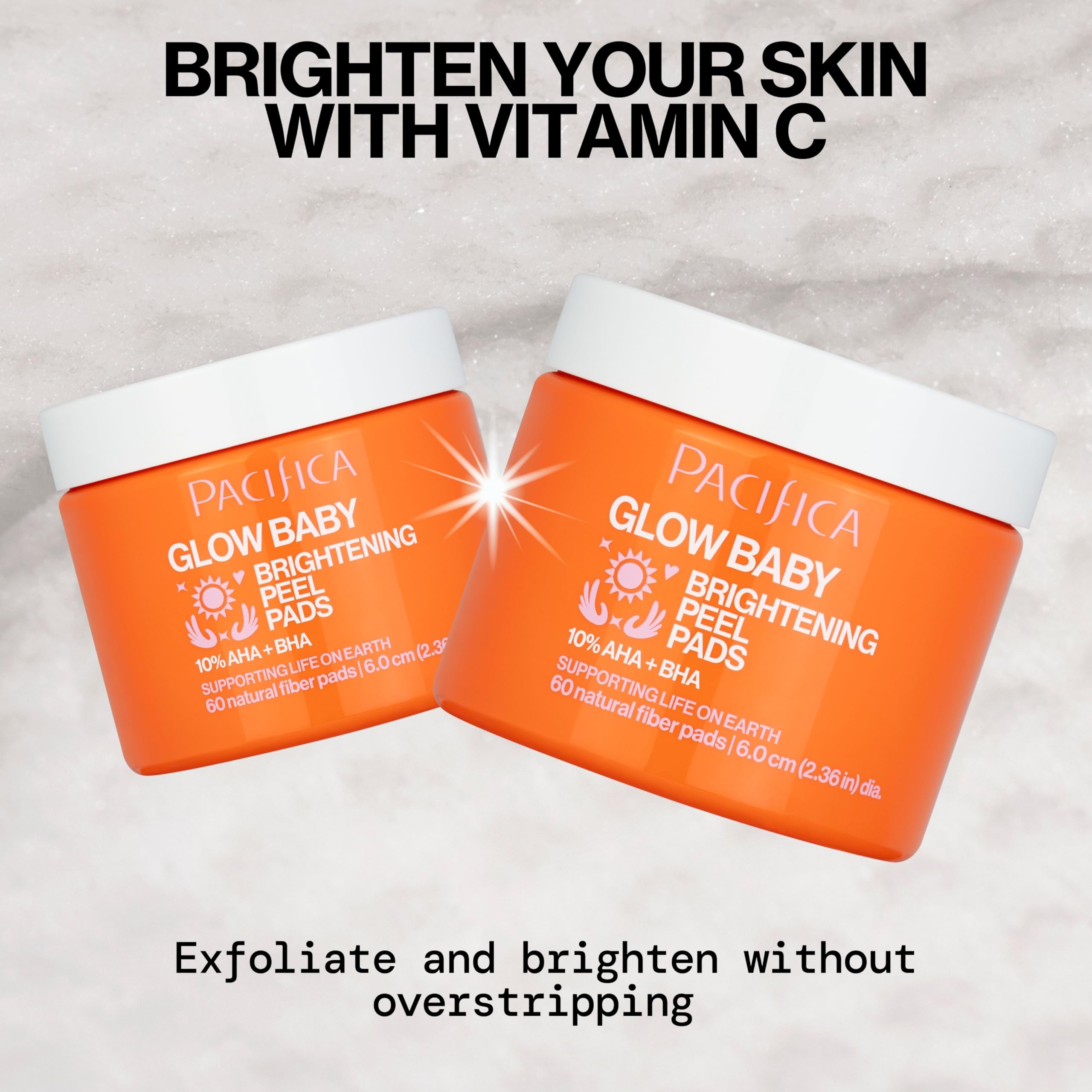 Pacifica vegan and cruelty free skin brightening peel pads