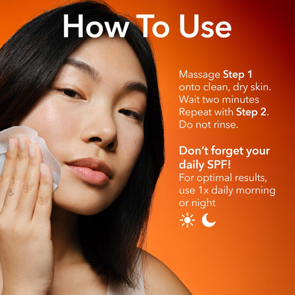 At home clinical skincare treatment Dr Dennis Gross universal formula peel packets.