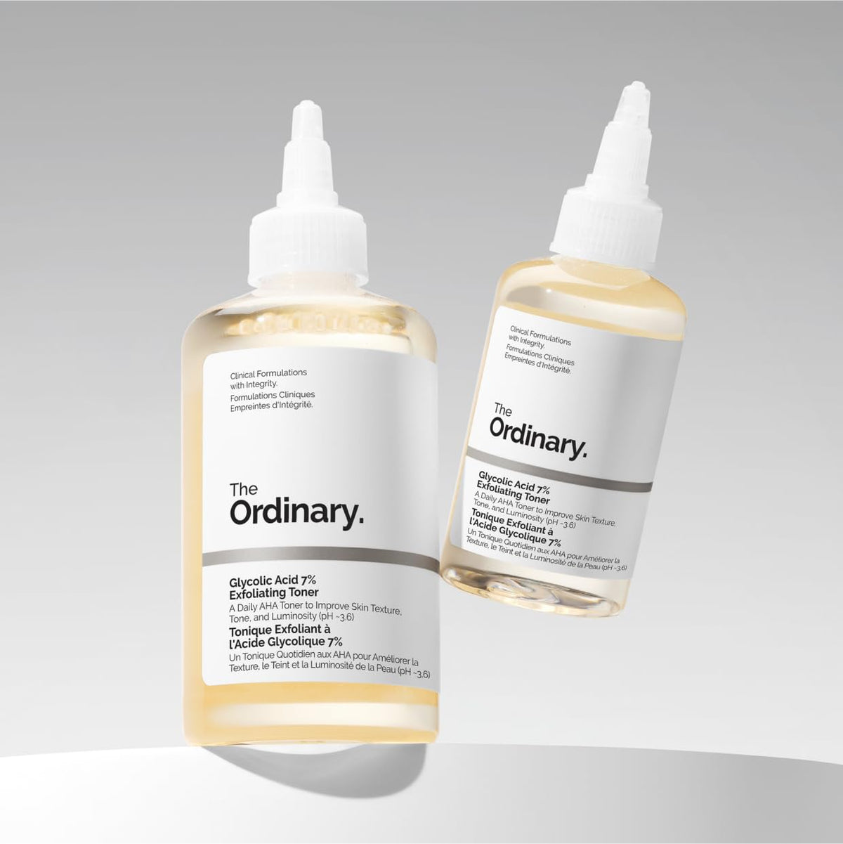 The Ordinary Glycolic Acid 7% Exfoliating Toner lifestyle skincare setting