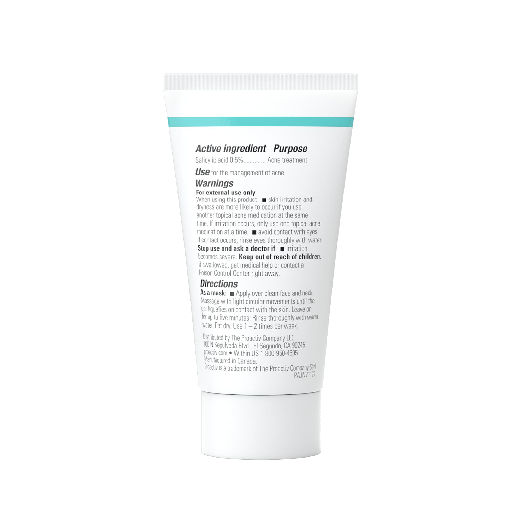 Proactiv skincare product packaging with tea tree extract