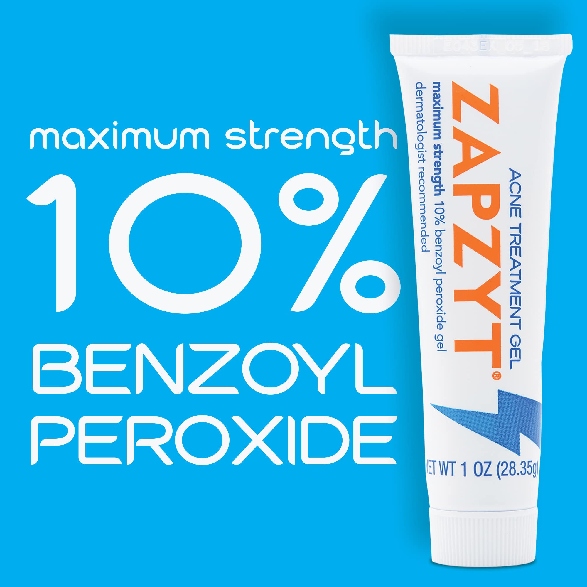 Texture of Zapzyt clear acne treatment gel on a surface