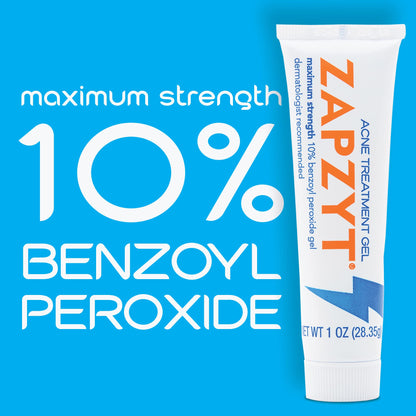 Texture of Zapzyt clear acne treatment gel on a surface