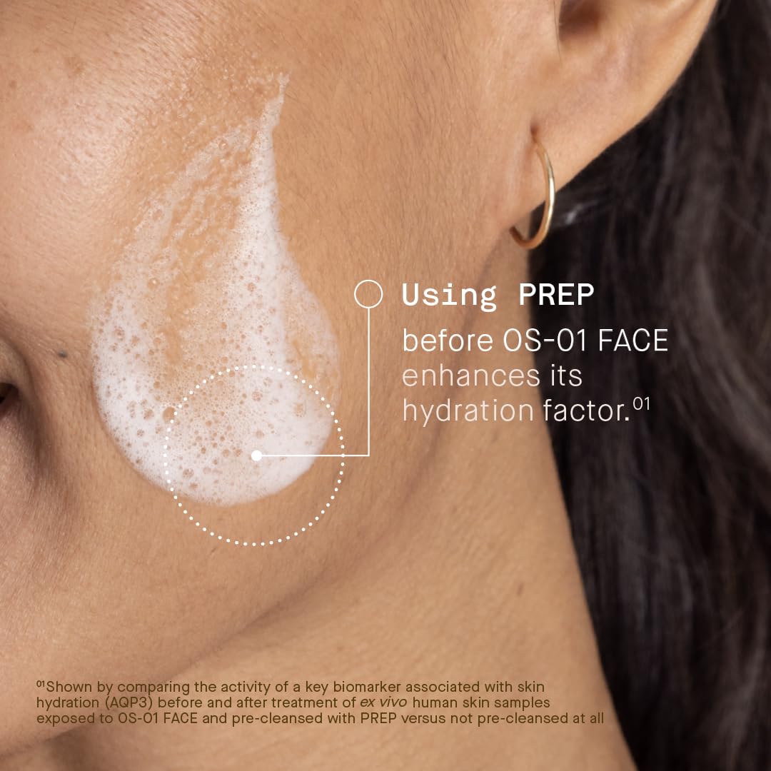 Texture of OneSkin Prep Facial Cleanser gel