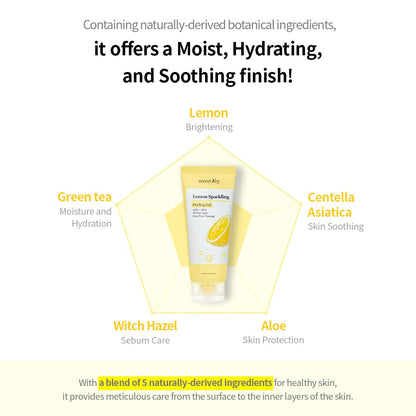 Skincare routine with Secret Key Lemon Sparkling Peeling Gel