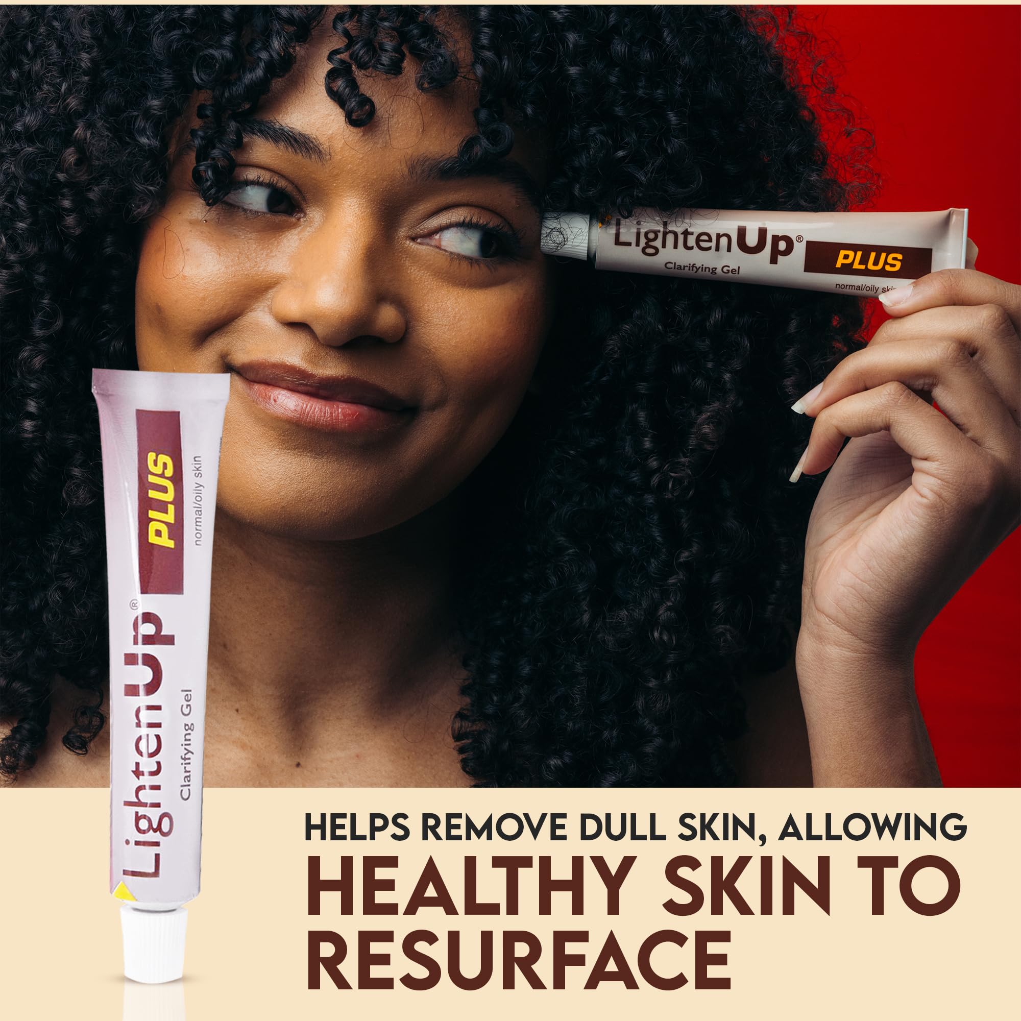 Omic Lighten-Up Plus Clarifying Gel ingredients list on packaging