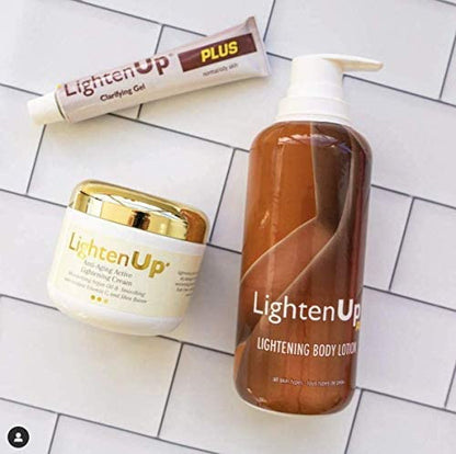 Omic Lighten-Up Plus Clarifying Gel 30 milliliter size comparison