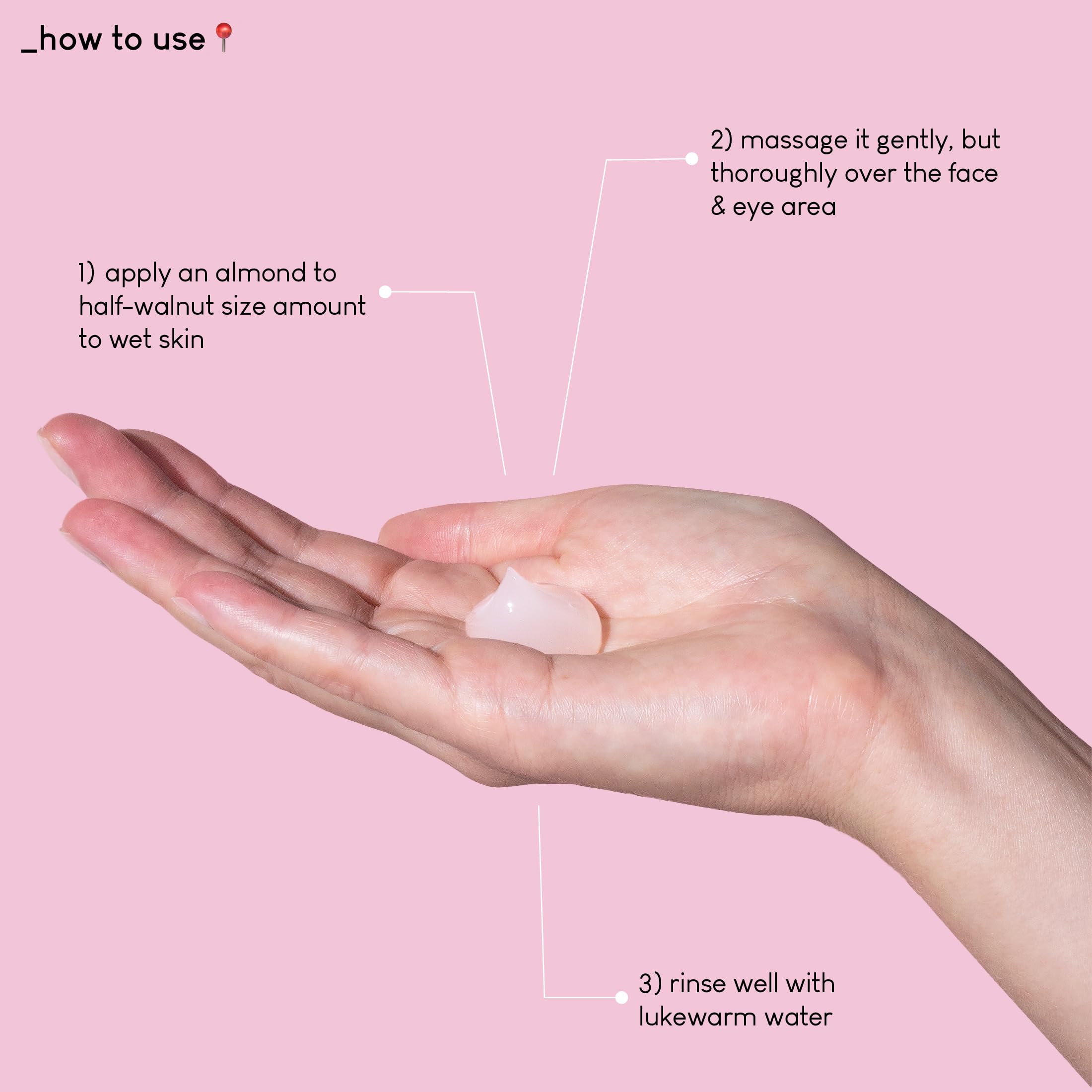 Geek and Gorgeous Jelly Joker cleanser application on skin