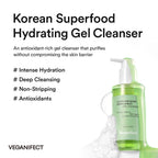 Veganifect Korean skincare cleanser texture demonstration