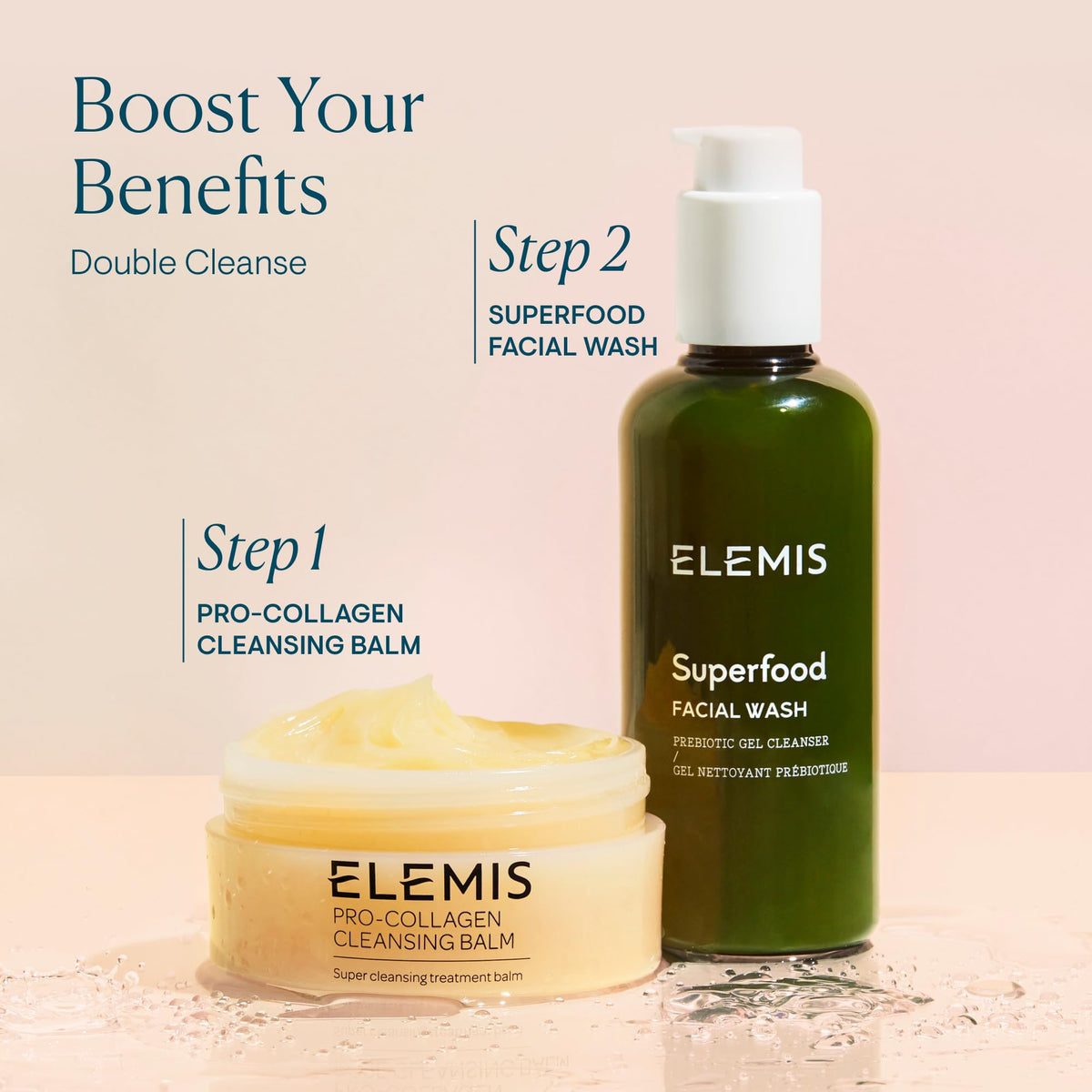 Elemis Superfood Facial Wash back label ingredient details