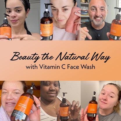 Eve Hansen Vitamin C cleanser packaging details for skin types