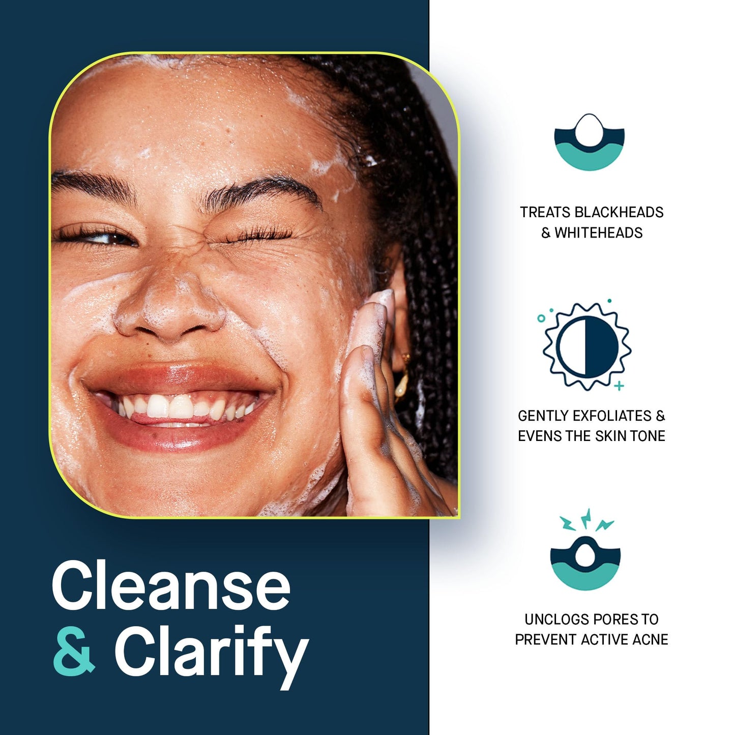 SLMD acne-prone skin face wash tube design