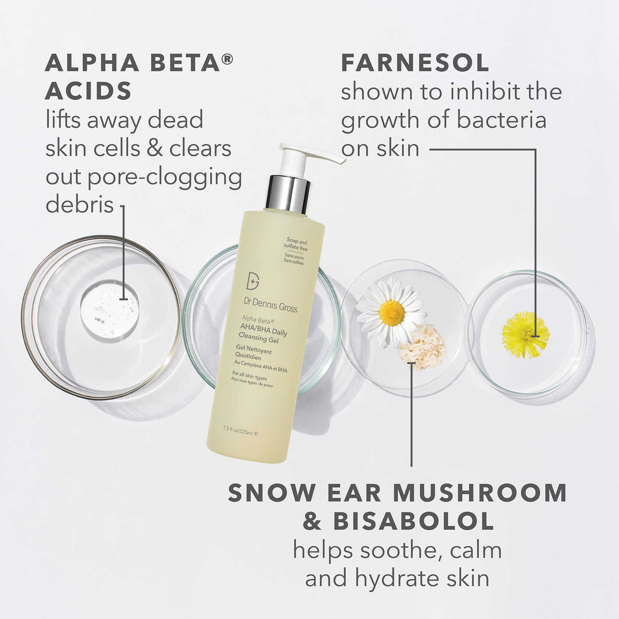 Dr Dennis Gross cleansing gel texture demonstration
