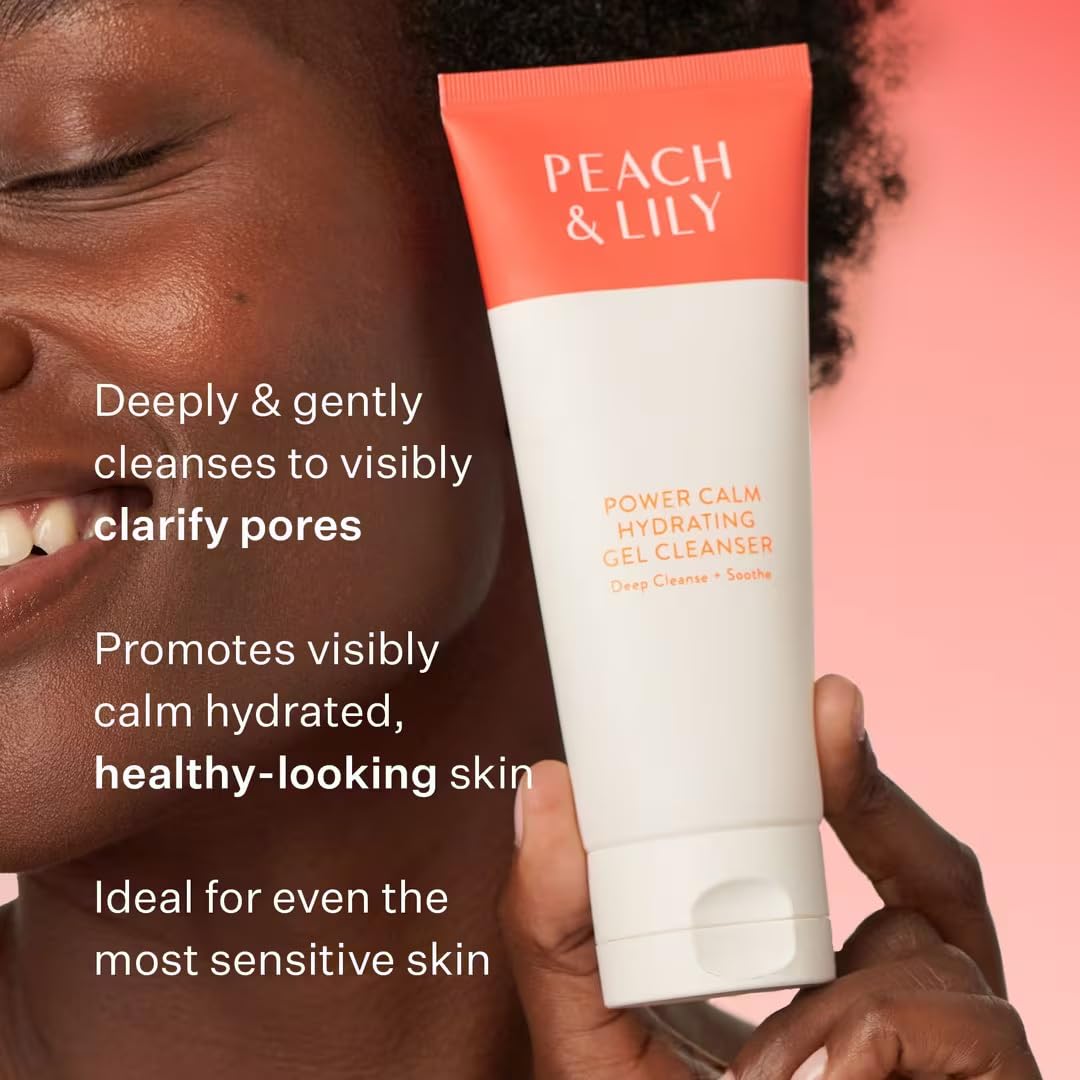 Peach and Lily Power Calm Hydrating Gel Cleanser tube texture