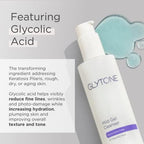 Back of Glytone gel cleanser bottle displaying ingredients and usage directions