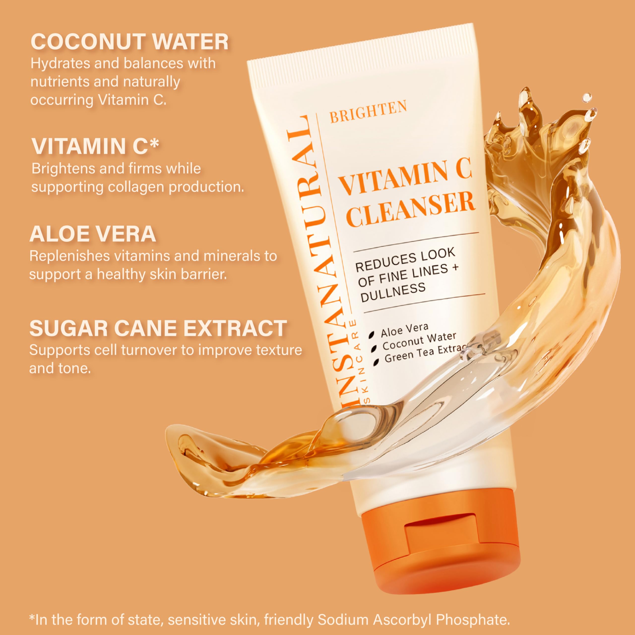 Texture of InstaNatural Vitamin C Cleanser